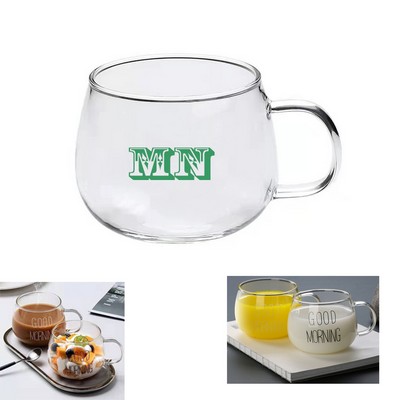 12 OZ Glass Coffee Cups