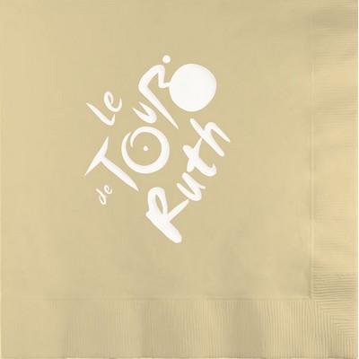 Ivory 3-Ply Luncheon Napkins - 1-Color Screen Print