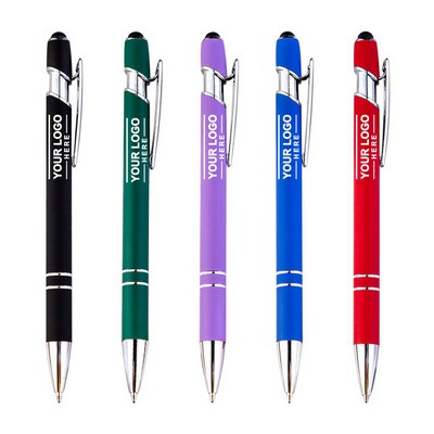 Laser Engraved Aluminum Retractable Stylus Pen