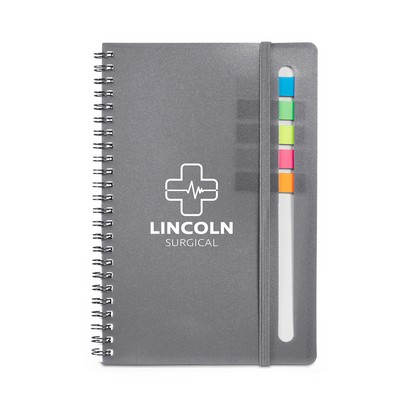 Semester Spiral Notebook With Sticky Flags 6.25" X 8.5"