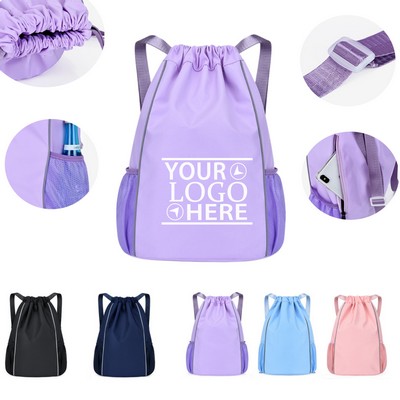 Night Light Drawstring Backpack