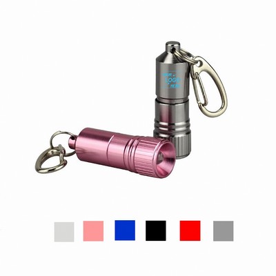 Compact Aluminum LED Keychain Flashlight