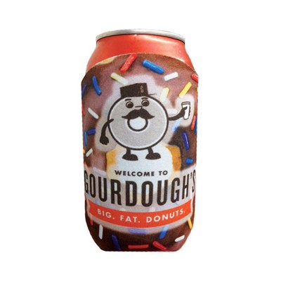 Premium Full Color Dye Sublimation Collapsible Foam Chocolate Donut Coolie