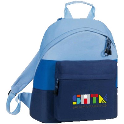 Premium 600D Tri-Color Essentials Backpack (13" x 16" x 5")