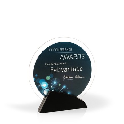 Laurel Circle Acrylic Award, 8"