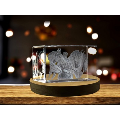 Diomedes and His Mares 3D Crystal Trophy Award