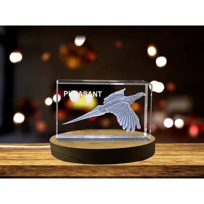 Pheasant Majesty 3D Crystal Recognition Award