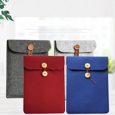 Felt computer bag, tablet and iPad protective case, business felt bag with complimentary