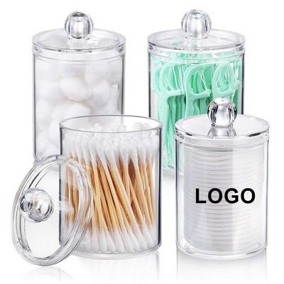 Clear Plastic Cotton Swab Holder