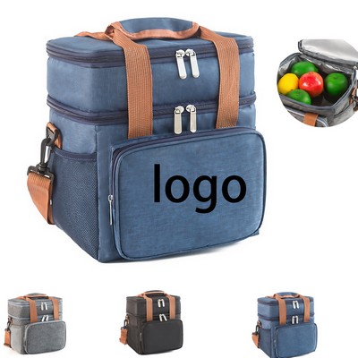 Large Lunch Bag w/Double Handle