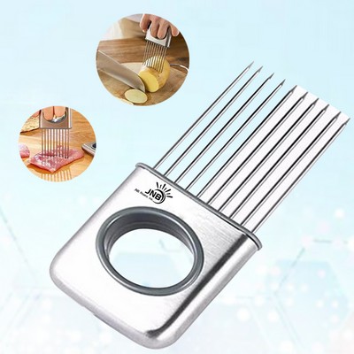 Stainless Steel Onion and Meat Slicing Holder