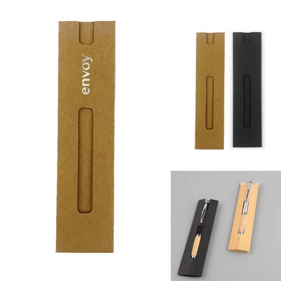 Eco-Friendly Kraft Card Paper Pen Sleeve