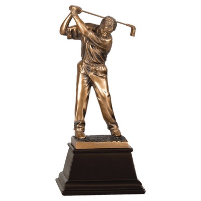 Golf Award, Male Figure, 13 1/4"H