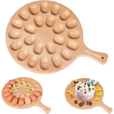Wood Brown Egg Tray