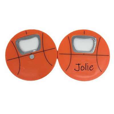 Basketball Round Bottle Opener