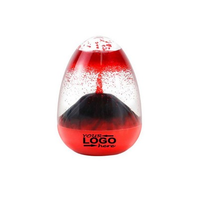 Egg-shaped Liquid Motion Volcanic Fidget Toys Decoration Hourglass