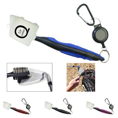 Two-Faced Golf Cleaning Brush W/ A Cap