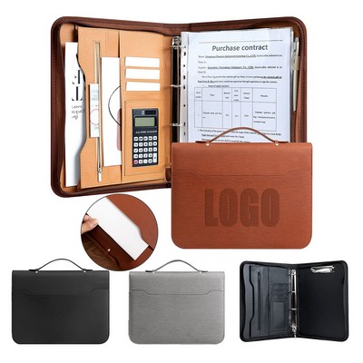Zippered Padfolio Binder