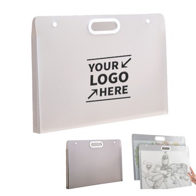 A2/4K Clear Art Portfolio Case for Drawings & Pictures