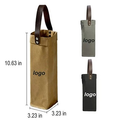 Gift Bags for Single Bottle Wine of DuPont Paper