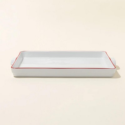 Made In 9 X 13 Baking Slab - Red Rim