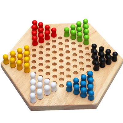 Wooden Jumping Checkers
