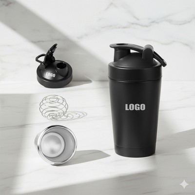 500Ml Stainless Steel Shaker Bottle