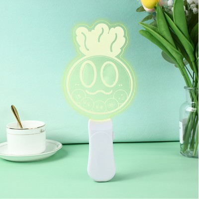 Halloween Theme Glow Stick Custom Acrylic Handheld Glow Sign - Yellow Glow