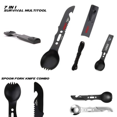 Multi Functional Camping Spork Survival Tool