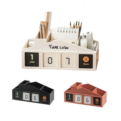 Pen Holders For Desk Cute Desktop Calendar Monthly Glance