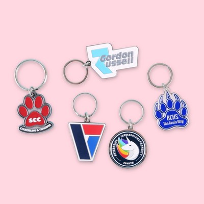 1.75" x 1.75" Diestruck Soft Enamel Keychain