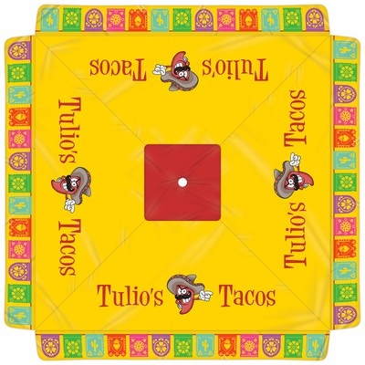 7.5' Heavy Duty Square Umbrella Canopy with Valance