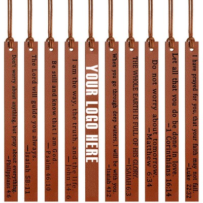 6" Custom Vintage Handmade PU Leather Retro Bookmark Stitched Book Mark