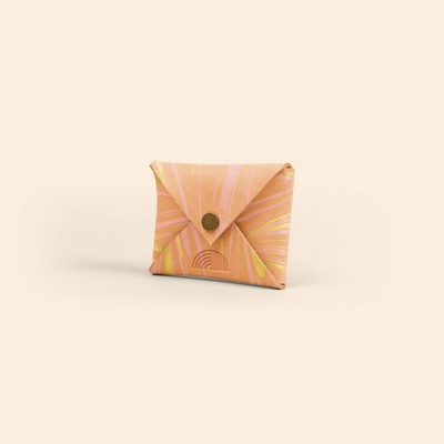 Marbled Leather Envelope - Small