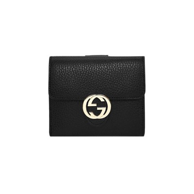 Gucci Gg Interlocking Small Wallet - Black