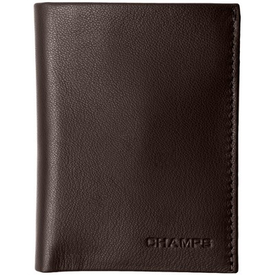 Champs Luggage Khaki Slim Sleeve Cardholder Wallet Size 3.5"X4.25"X0.5"