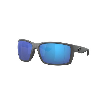 Costa Del Mar Reefton Sunglasses - (Frame) Matte Gray; (Lens) Blue Mirror Glass 580G