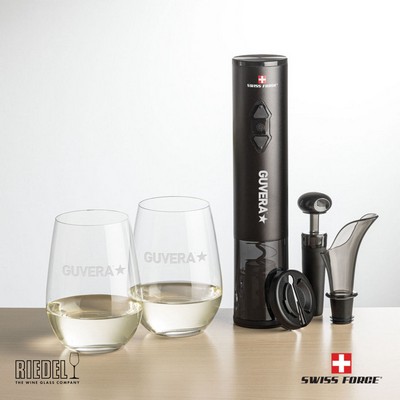 Swiss Force® Opener Set & RIEDEL Stemless Wine
