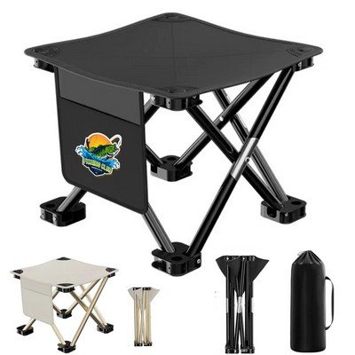 Portable Folding Camping Stool with Storage Bag
