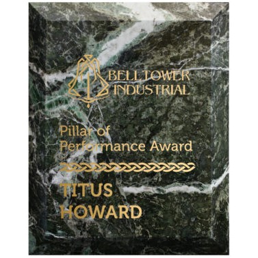 Green Marble Plaque (8" x 10")