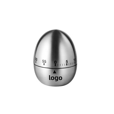 Stainless Steel Egg Shape Kitchen Timer