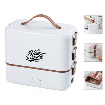 Portable Double Layer Lunch Box