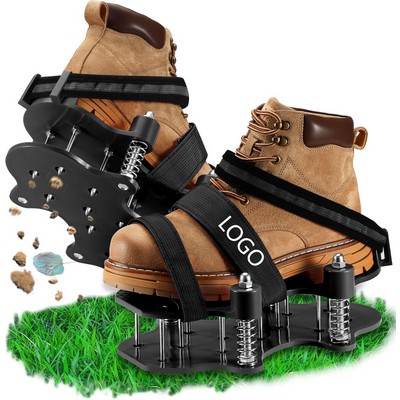 Spring-Assisted Lawn Aerator Shoes
