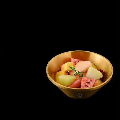 Stainless Steel Broad Brimmed Rice Bowl 50 oz.