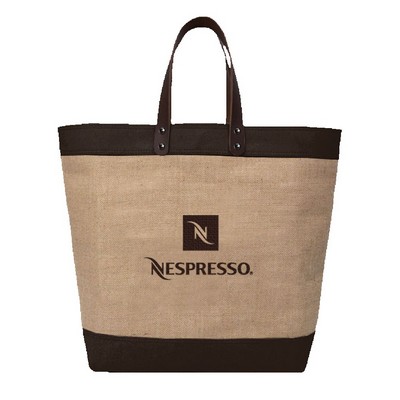 Upscale Burlap Tote