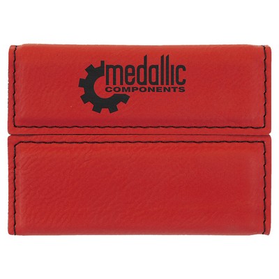 Leatherette Hard Business Card Holder