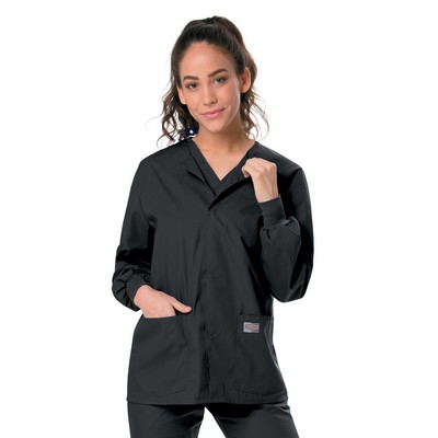 Landau - ScrubZone - Unisex Three-Pocket Snap-Front Warm-Up Jacket