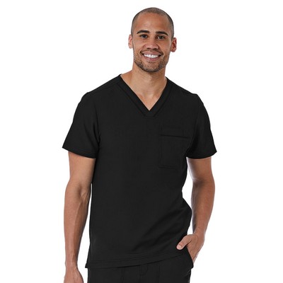 Maevn - Matrix Pro - Men's One-Pocket Tuckable Contrast Piping V-Neck Top