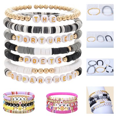 Plastic Colorful Soft Pendant Bracelet