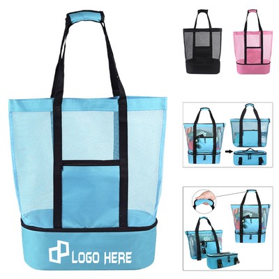 Dry And Wet Separation Travel Insulated Cooler Bags